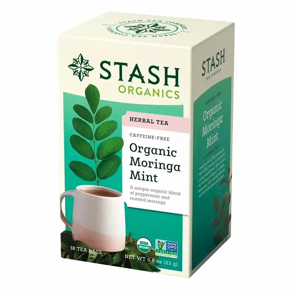Stash té Organic Herbal Tea Caffeine Free Moringa Mint 23 g