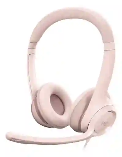 Diadema Usb Logitech H390 Mic Sin Ruido y Controles Rosado