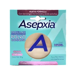 Asepxia Maquillaje en Polvo Compacto Antiacné Tono Marfil