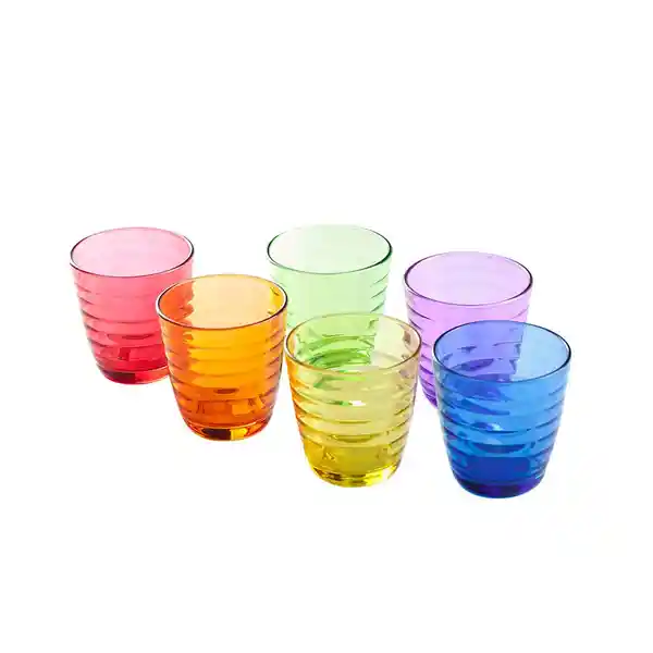 Krea Set Vasos Bajos Color