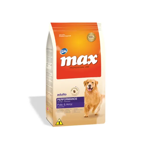 Max Alimento para Perro Adulto Performance Sabor Cordero Pollo y Arroz 