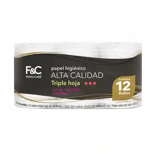Papel Higiénico Family Care Alta Calidadx34m C/u