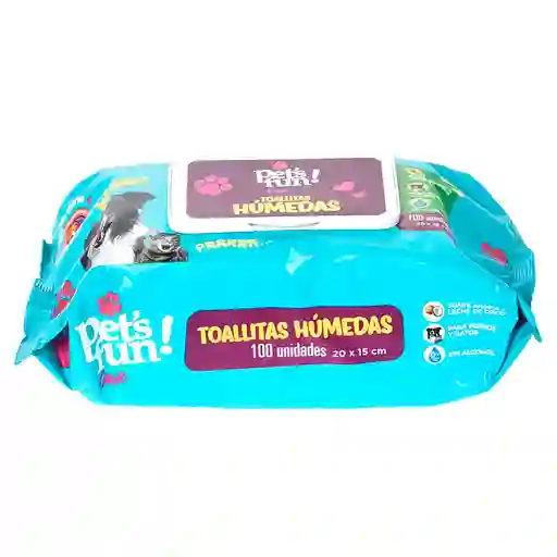 PetS Fun Toalla Húmeda Mascota