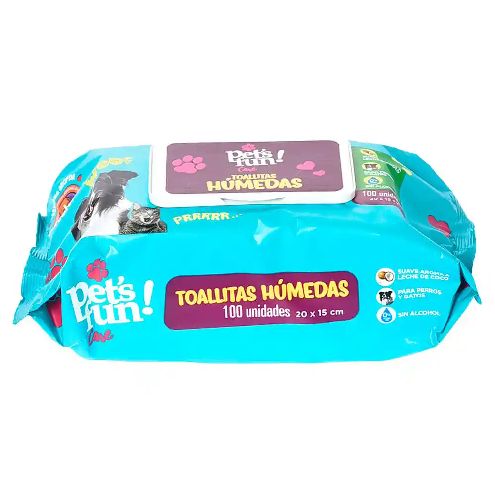 PetS Fun Toalla Húmeda Mascota