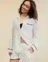 Pijama Aerie Blanco Talla Small 1796125 American Eagle
