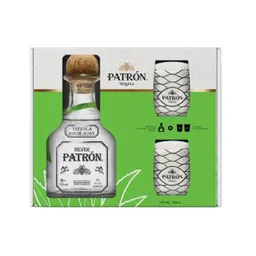 Patrón Tequila Silver + Vaso Cerámica