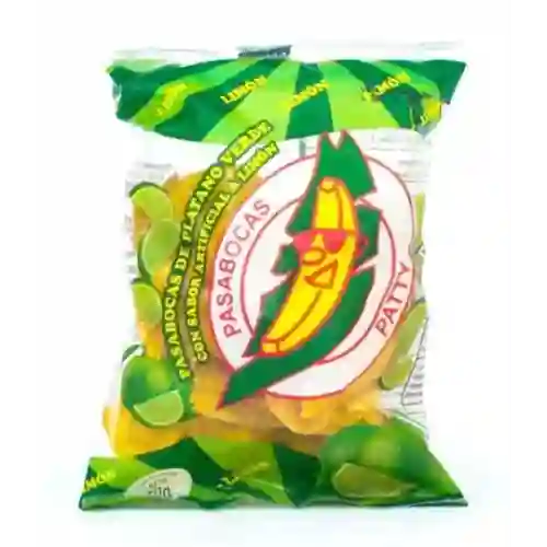 Pasabocas de Plátano Verde Limón