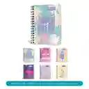 Keepermate Cuaderno Pastel Tropic 7 Materias Mixto Argollado