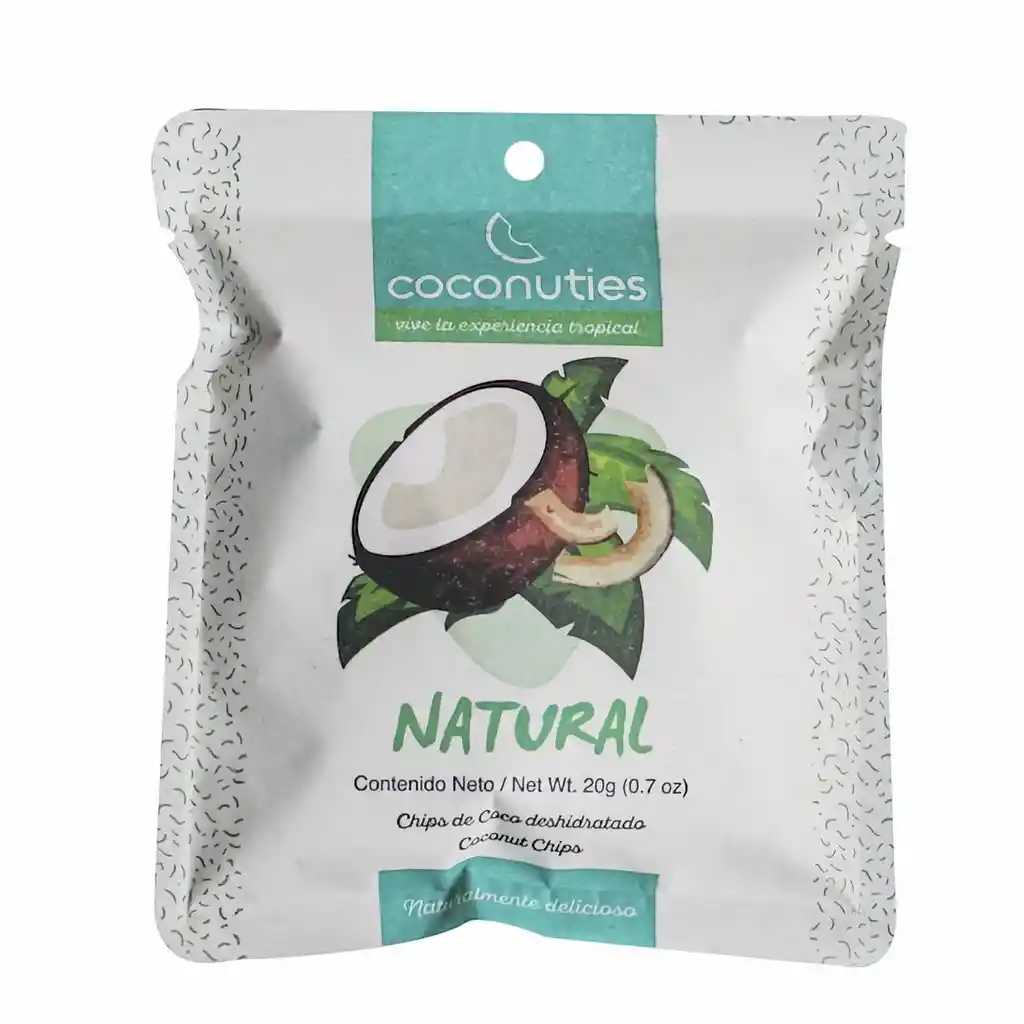 Coconuties Chips de Coco Deshidratado Sabor Natural