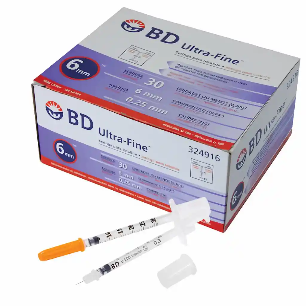 Bd Ultra-Fine Jeringa para Insulina 31g x 6 mm 