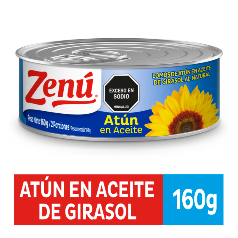 Zenú Lomo de Atún en Aceite de Girasol 160 g