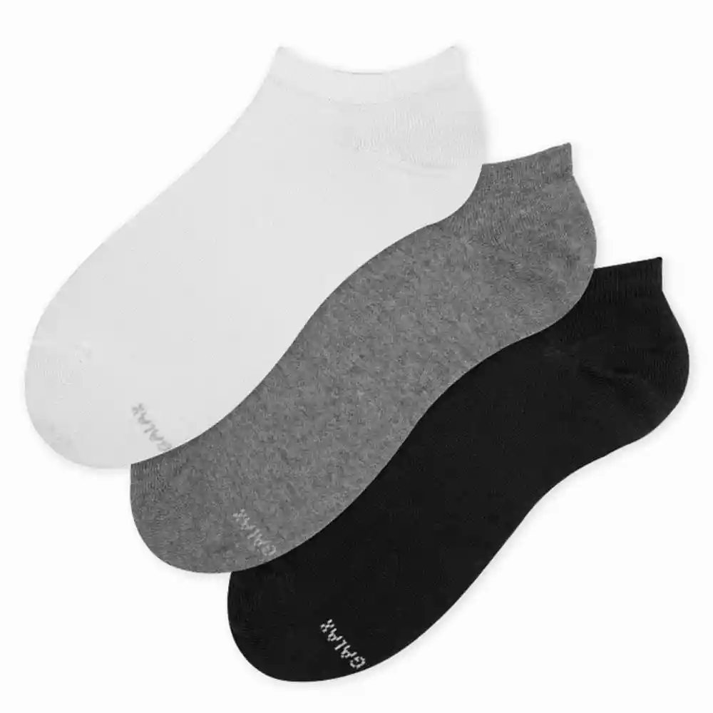 Medias Deportivas Tobilleras Cortas Masculino Niza X3 Galax Talla 10-12