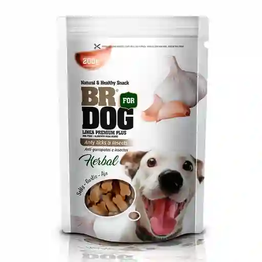 Br For Dog Snack para Perros Semiblando Herbal con Ajo