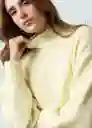 Suéter Tejido Mujer Amarillo Transparente Claro M Naf Naf