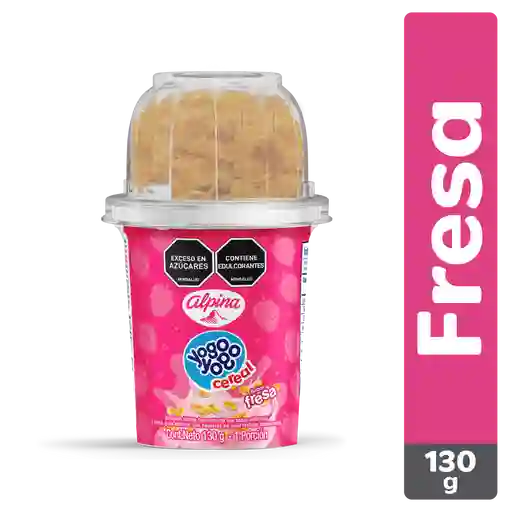 Yogo Yogo Alimento Lácteo Cereal Fresa Vaso 130 g