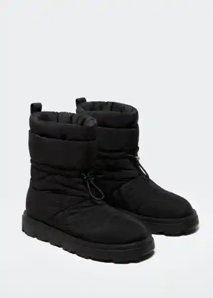 Botin Snow Negro Talla 40 Mujer Mango