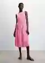 Vestido Tutti-H Rosa Talla S Mujer Mango