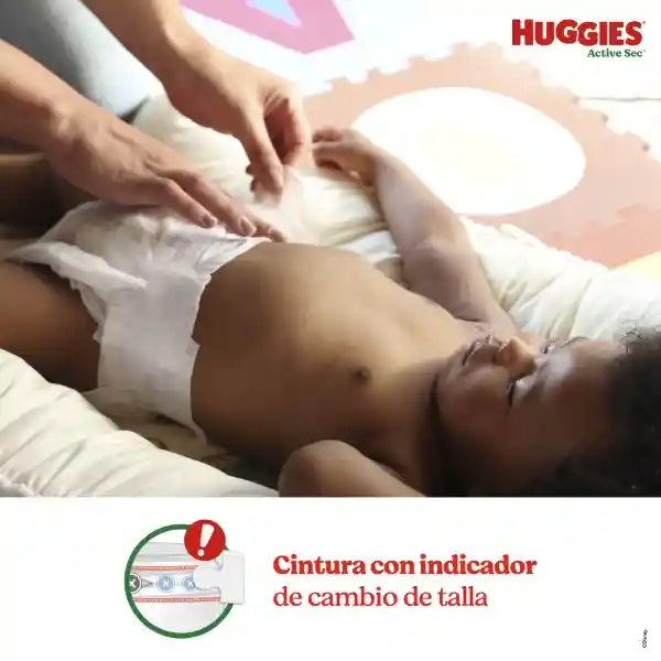 Pañales Huggies Active Sec Etapa 3/G Más Comodidad 100 Und
