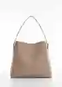 Bolso G Lucia Taupe Mujer Mango