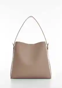 Bolso G Lucia Taupe Mujer Mango