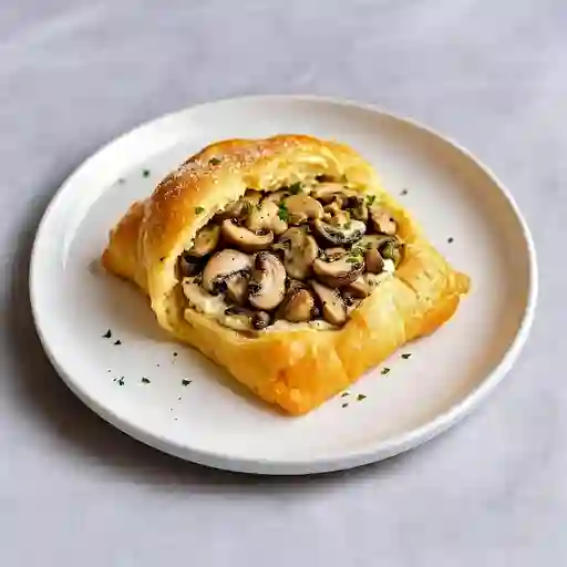 Pastel Champiñón Al Ajillo y Queso Crema