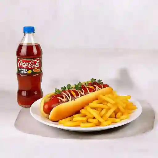 Combo Perro, Gaseosa, Papas 3