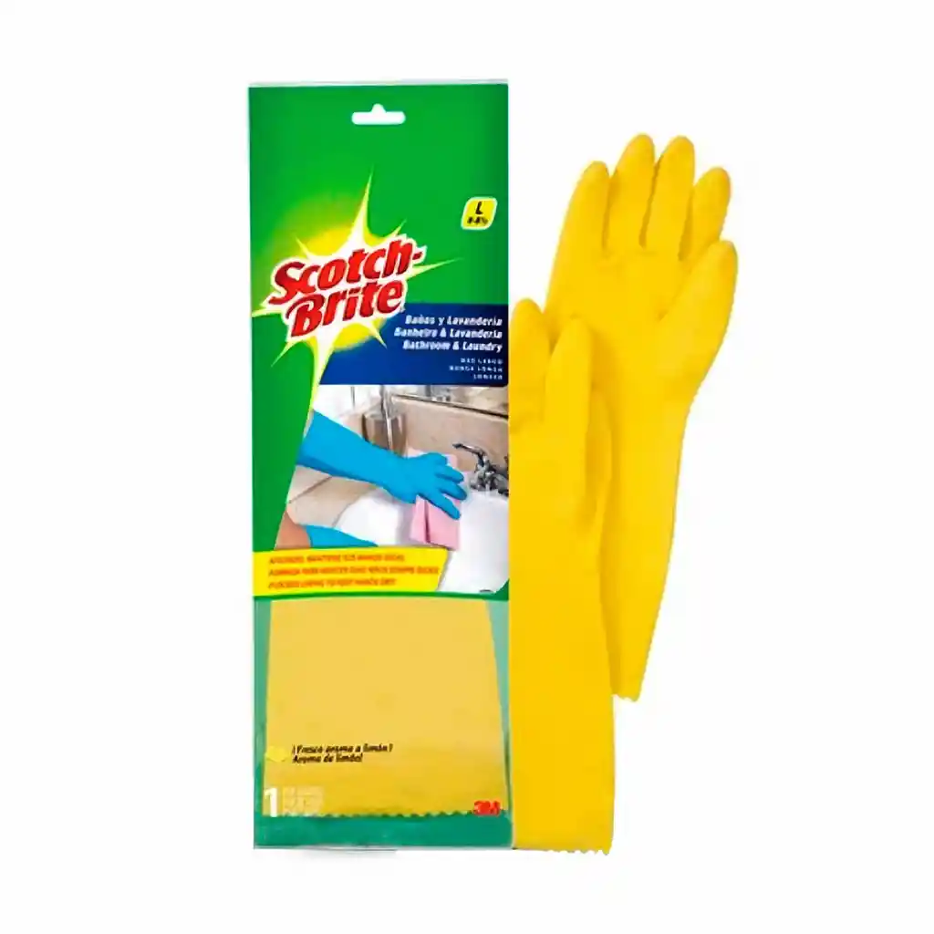 Scotch Brite Guantes Multiusos Talla L