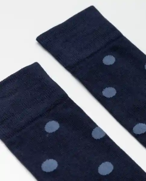 Medias Dots Azul Marino Ultraoscuro Talla 10-12 Chevignon