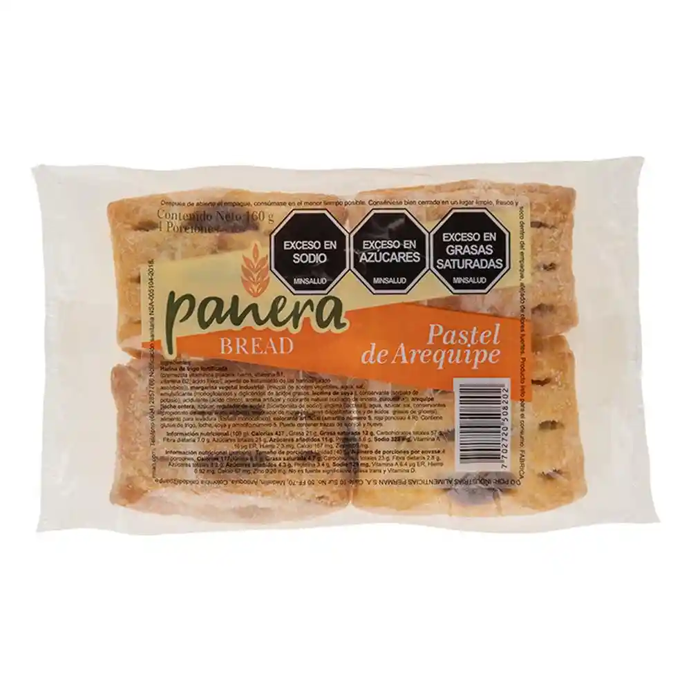 Pastel Panera Bread Hojaldrado Arequipe (160 Gr)