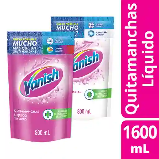 Vanish Quitamanchas Gel  +  Quitamanchas Gel Blanco Total