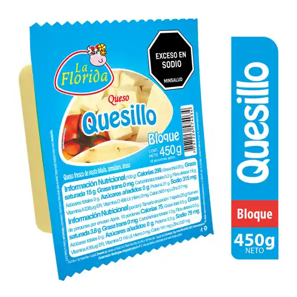 La Florida Queso Tipo Quesillo en Bloque