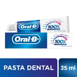 Crema Dental Oral-B 100% De Tu Boca* Cuidada, Encías más Saludables en 2 semanas 35ml