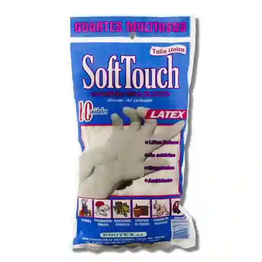 Soft Touch Guantes Multiusos de Látex Talla Única