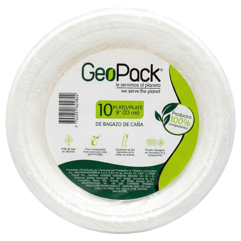 Geopack Plato Biodegradable 23 cm o 9''