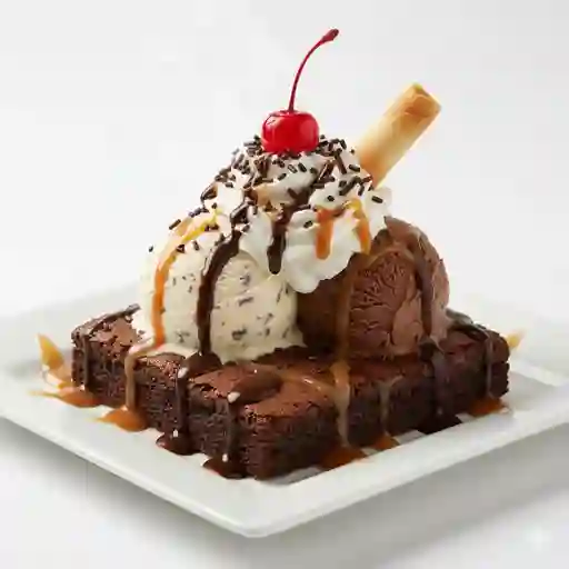Brownie con Helado