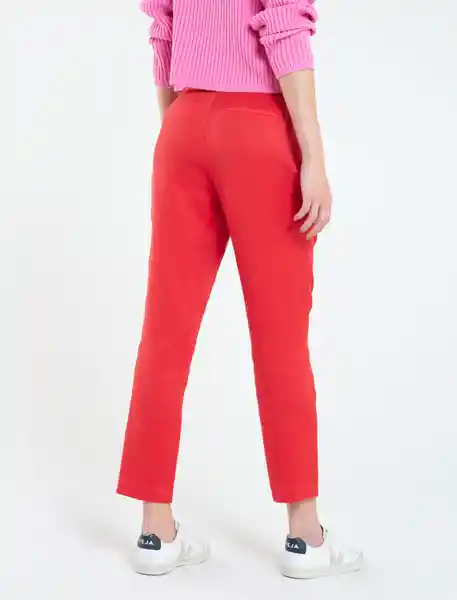 Pantalón Susi Mujer Rojo Marte Oscuro Talla 12 Naf Naf