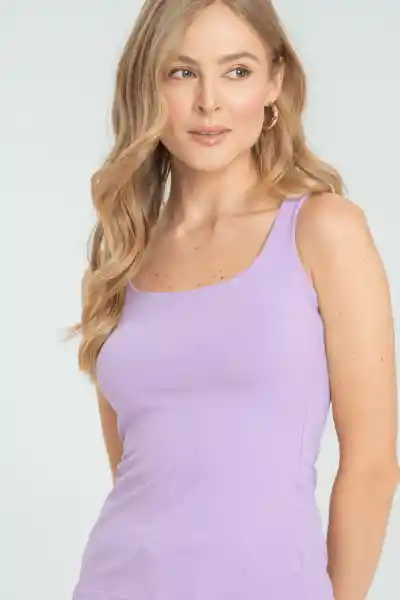 Top Basic Color Lila Talla XL Ragged