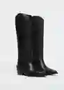 Botas West Negro Talla 39 Mujer Mango