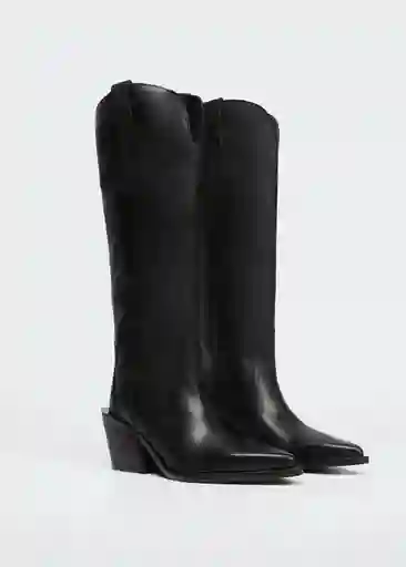 Botas West Negro Talla 39 Mujer Mango