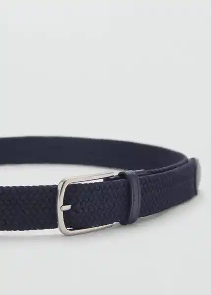 Cinturón Elastic Navy Talla 91 Hombre Mango