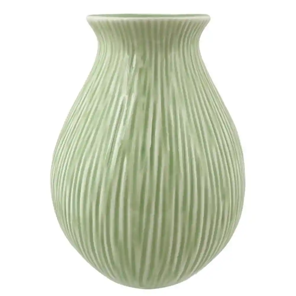 Florero Ovalado Verde Concepts 445569406