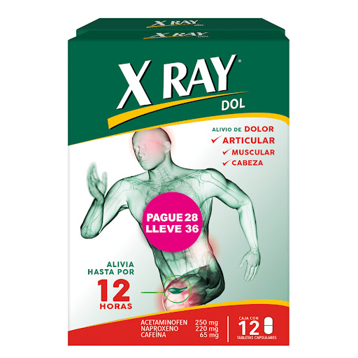 Oferta X Ray Dolacetaminofen +naproxeno +cafeina Genomma