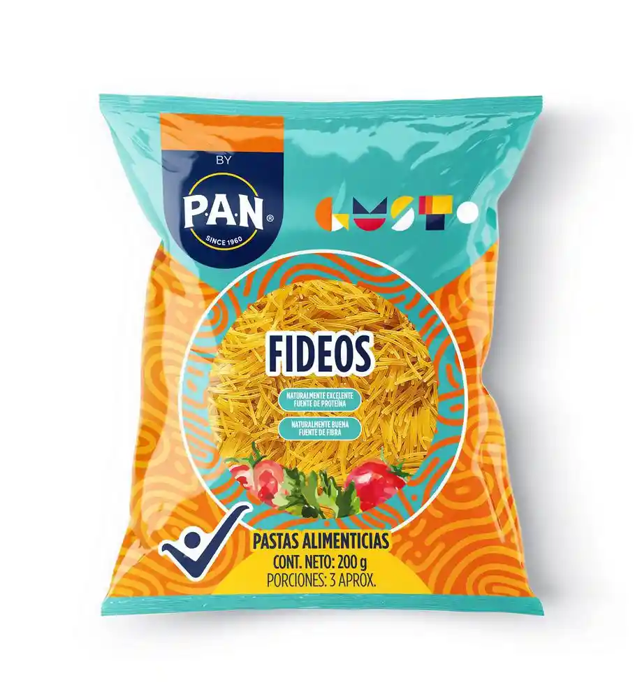 Pastas Pan Alimentación Fideos (200 Gr)