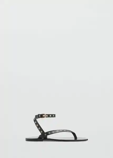 Sandalias Eye Negro Talla 37 Mujer Mango