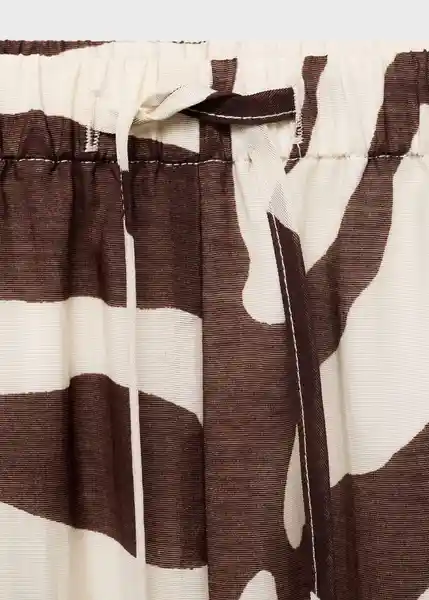 Pantalón Koni Crudo Talla S Mujer Mango