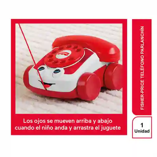 Fisher-Price Teléfono Juguete Parlanchín Rojo