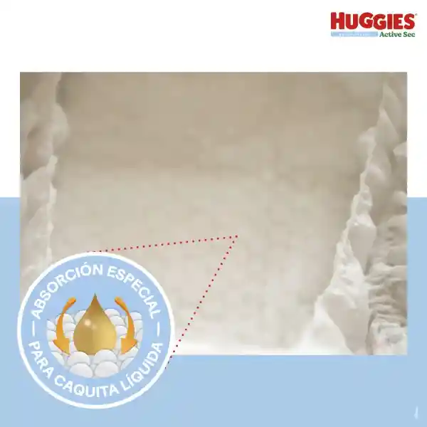 Pañales Huggies Active Sec Etapa 1/P Más Absorción 25 Und