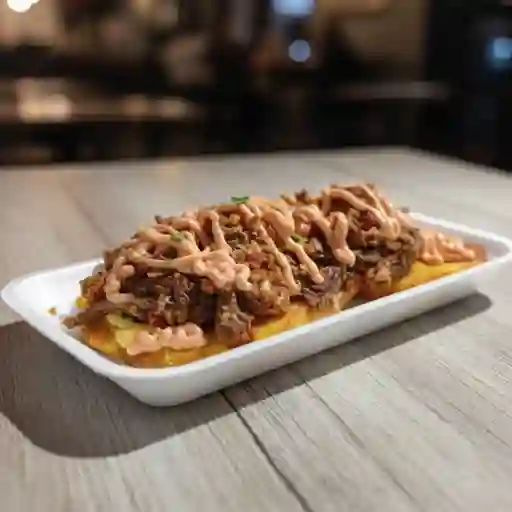 Patacón con Carne
