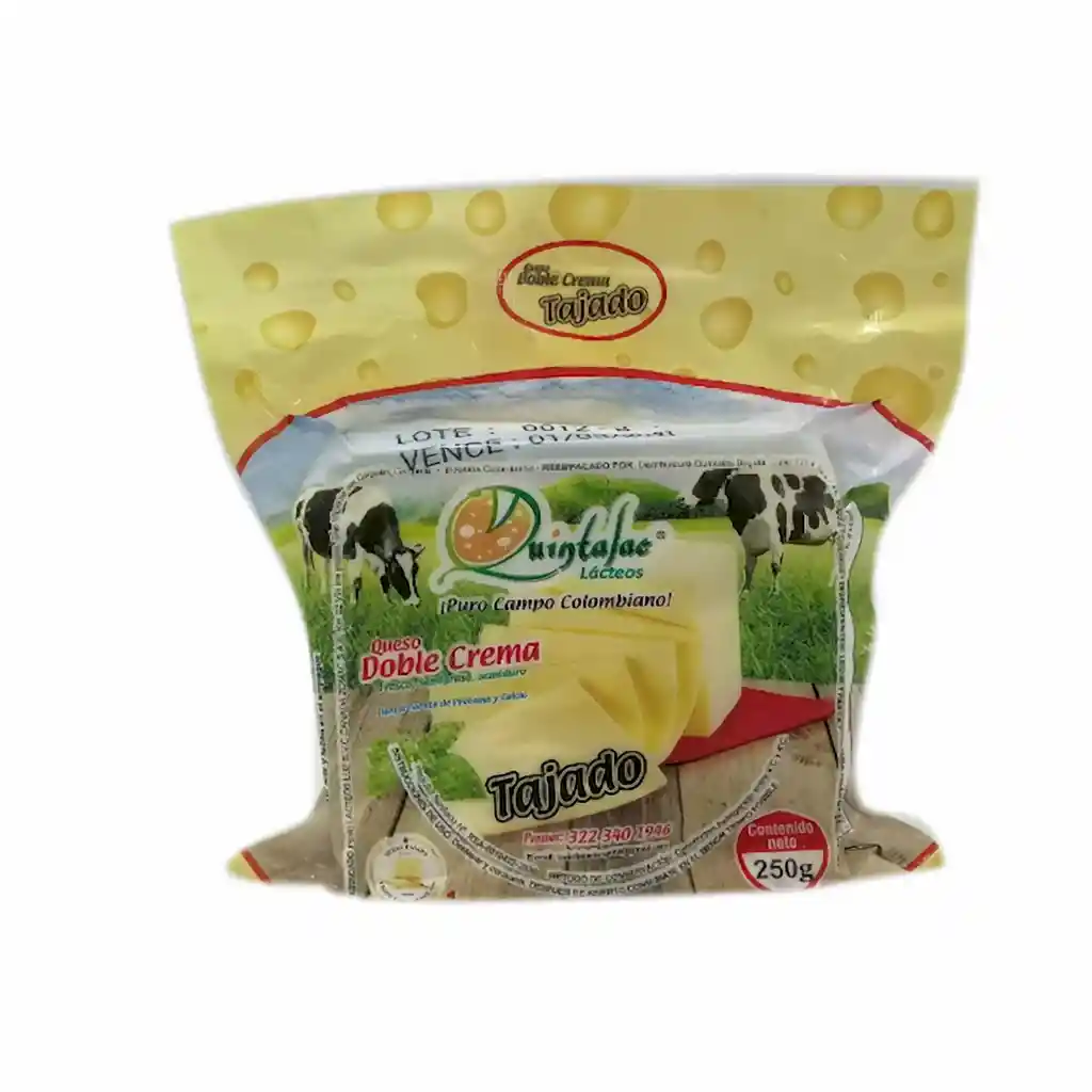 Quintalac Queso Doble Crema Tajado