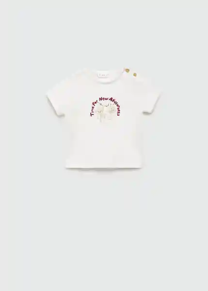 Camiseta Monkey Offwhite Talla 61 Niños Mango